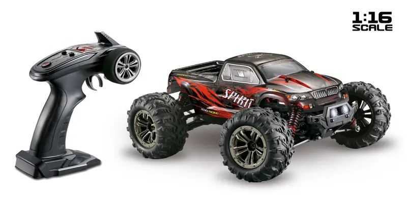 1:16 4WD High Speed Monster Truck SPIRIT 2,4GHz Black/Red – RC Buggies