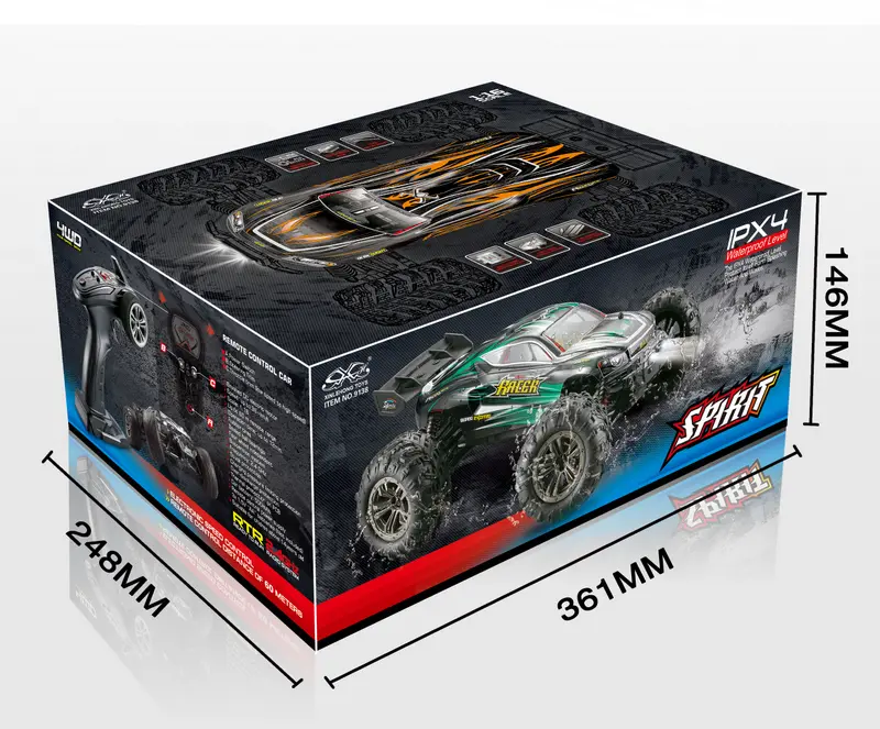 1:16 4WD High Speed Truggy RACER 2,4GHz Black/Green – RC Buggies