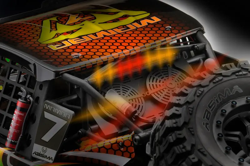 1:7 Rock Racer "MAMBA 7" ORANGE-VERSION 6S BL RTR – RC Buggies