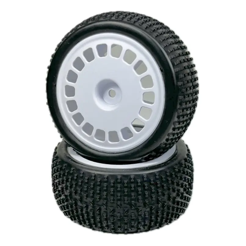 1:10 Buggy Wheel Set "Mini Block" rear white (2) – RC Wheels & Tyres