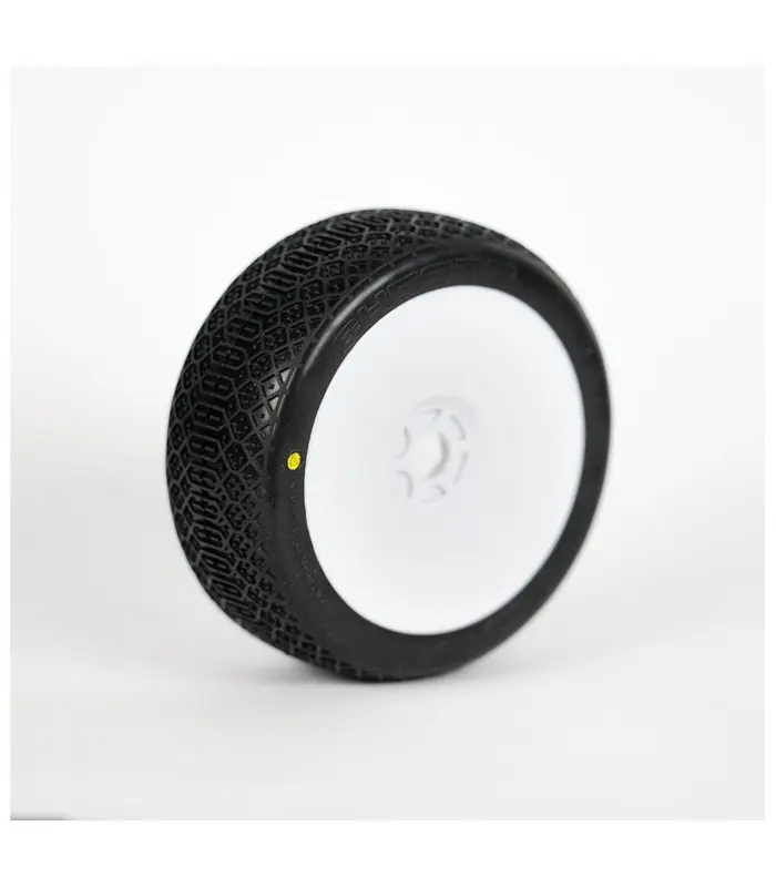 1:8 Buggy CHESTE MEDIUM SOFT "V2" pre-mounted white (2) – RC Wheels & Tyres