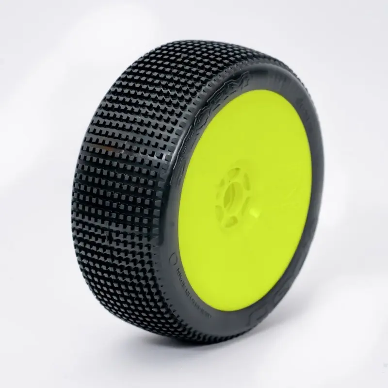 1:8 Buggy STORM SOFT "V2" pre-mounted yellow (2) – RC Wheels & Tyres