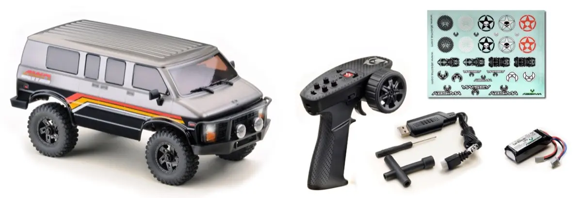 1:18 EVO Crawler "Rock Van V2" 2-gear gunmetal RTR – 1/18th