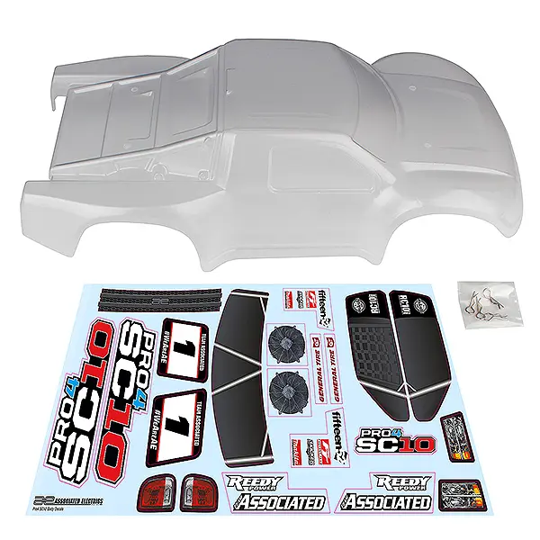 Team Associated Pro4 Sc10 Contender Body Clear – Team Associated Parts