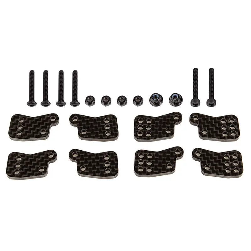 Team Associated Rc8B4.1/E Ft Rear Hub Tower Set, Carbon – Team Associated Parts
