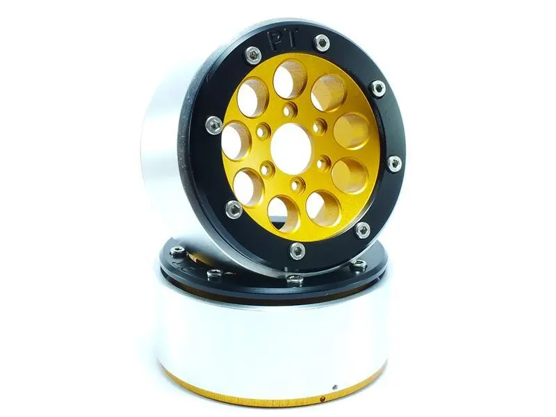 RC Crawler wheels Beadlock Wheels GUN Gold/Black 1.9 (2) w/o Hub – RC Wheels & Tyres