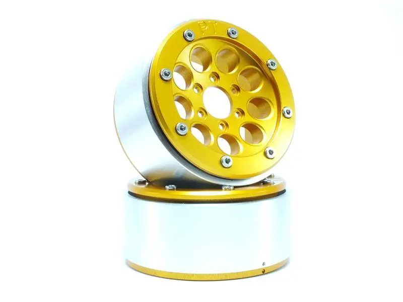 RC Crawler wheels Beadlock Wheels GUN Gold/Gold 1.9 (2) w/o Hub – RC Wheels & Tyres