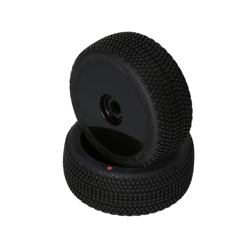 Gridlock V2 Mounted Tire (Pink Compound/Carbon Wheel/1:8 Buggy) – RC Wheels & Tyres