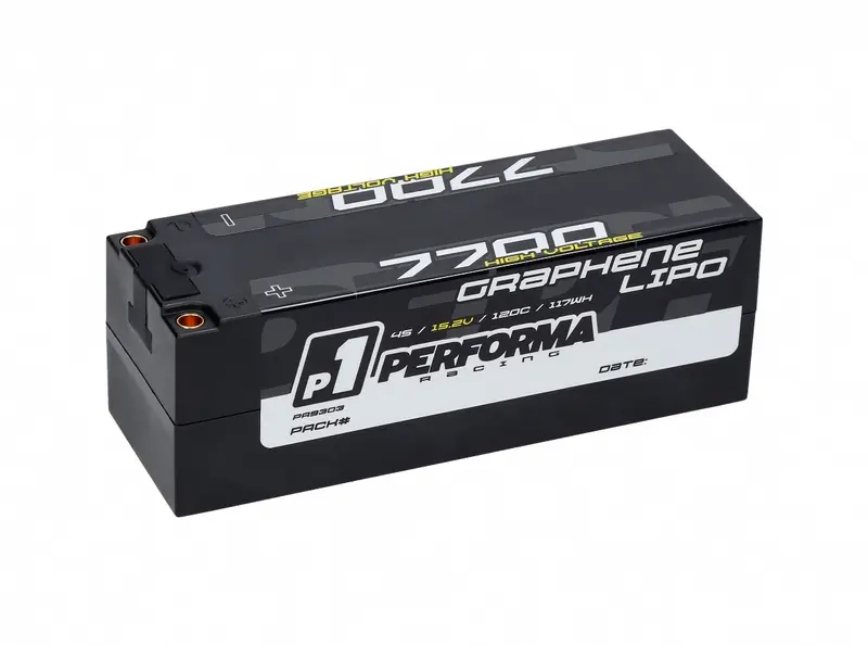 Performa Racing P1 Graphene HV Lipo 7700 15.2V 1200C – RC Batteries