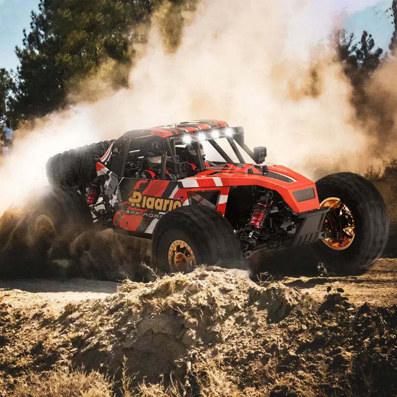 Rlaarlo AM-D12 1/12 RTR Brushless RC Desert Truck , Max 45MPH Fast RC Car (gold/yellow) – RC Buggies