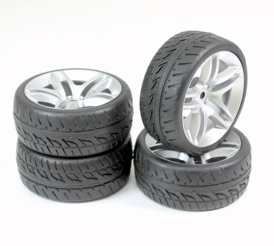 Wheel Set Onroad "10 Spoke / Profile" silver 1:10 (4 pcs) – RC Wheels & Tyres