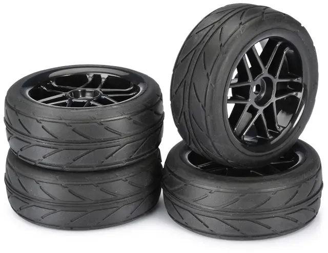 Wheel Set Onroad "6 Spoke / Profile" black 1:10 (4 pcs) – RC Wheels & Tyres