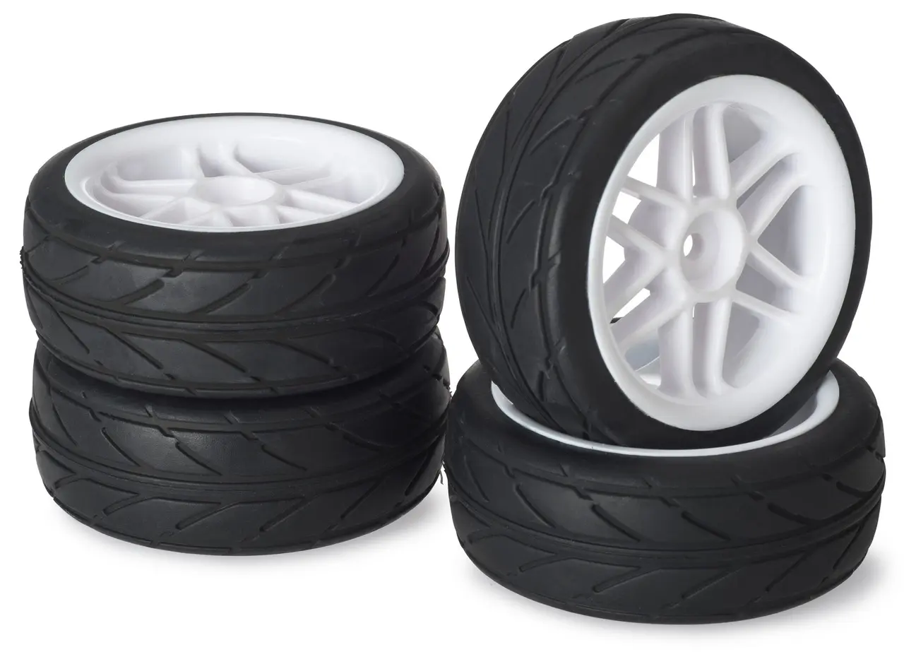 Wheel Set Onroad "6 Spoke / Profile" white 1:10 (4 pcs) – RC Wheels & Tyres
