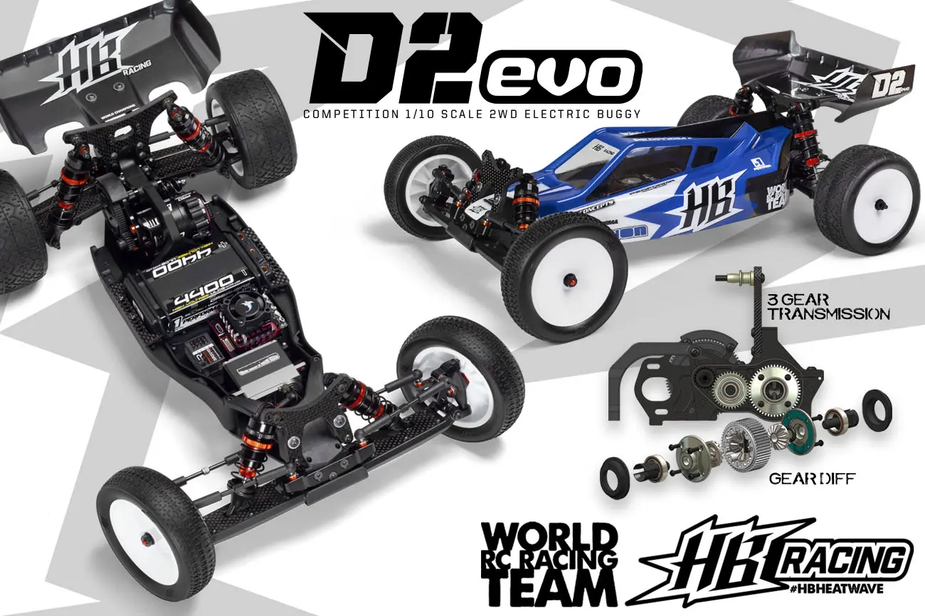 HB Racing D2 Evo 1/10 Competition Electric Buggy 2WD – RC Buggies