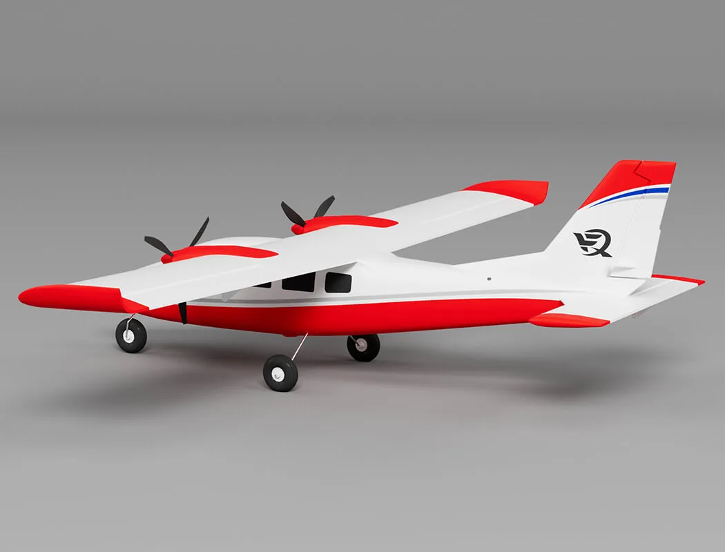 Xfly P68 Twin 850Mm Wingspan Red – RC Planes