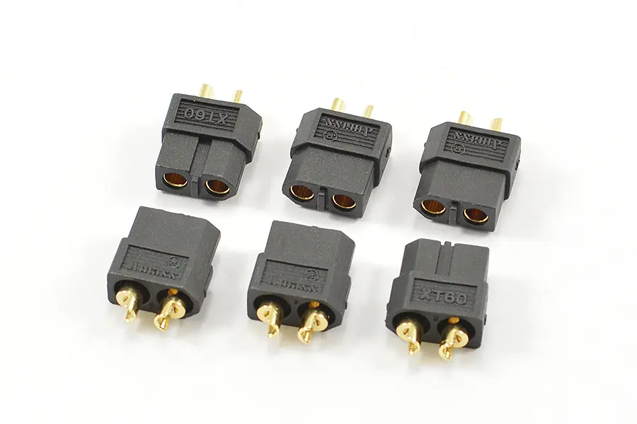 Centro Xt-60 Black Female Connectors (6pc) – view 2