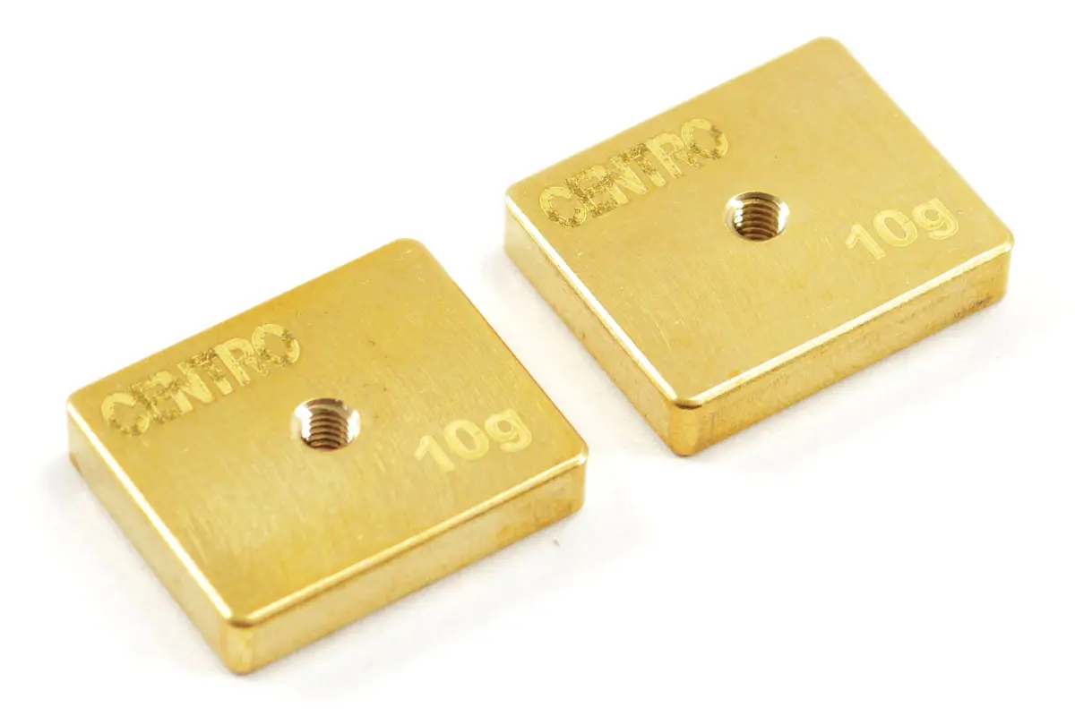 Centro Precision Brass 10g Balancing Weights (Pr) – view 2