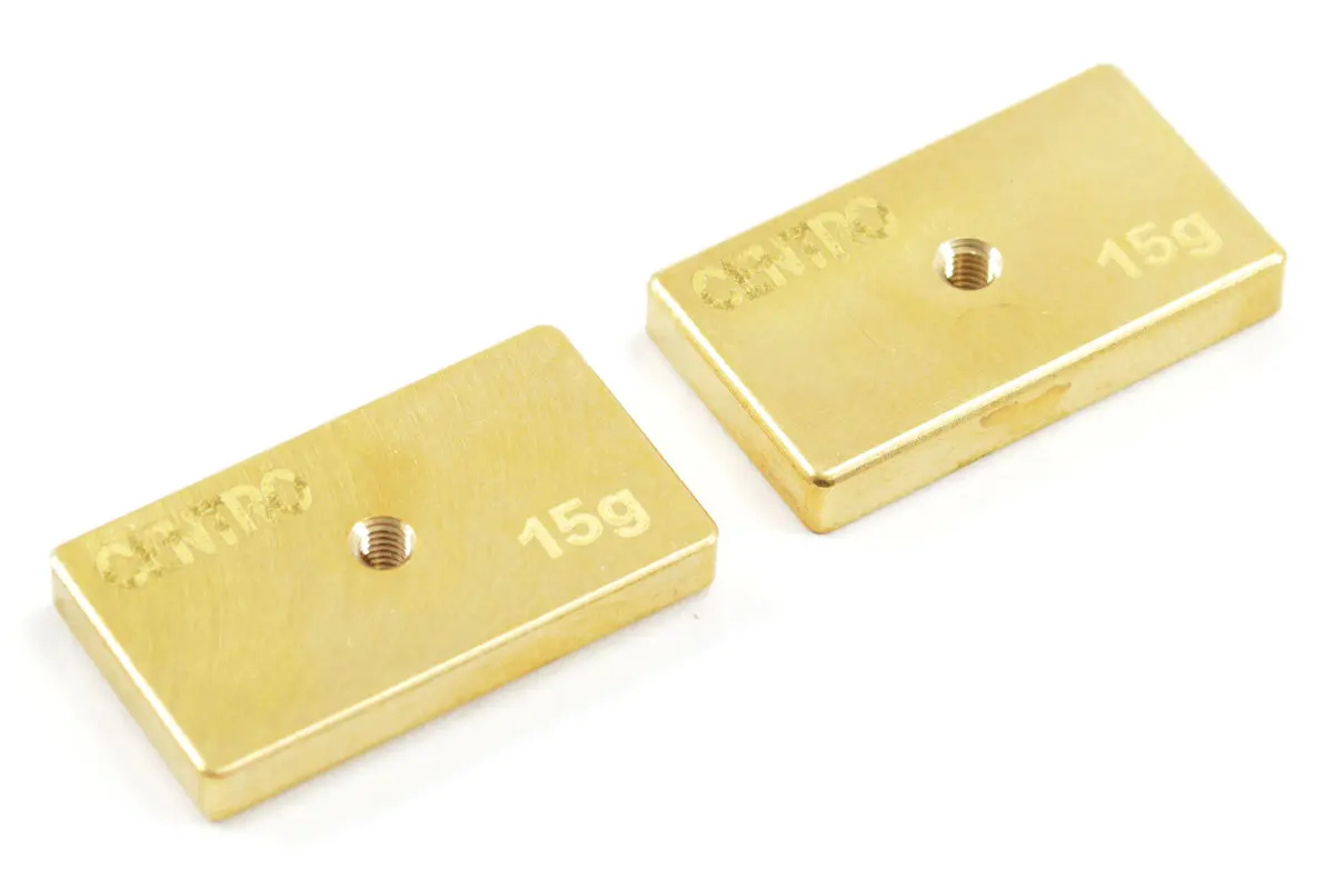 Centro Precision Brass 15g Balancing Weights (Pr) – view 2