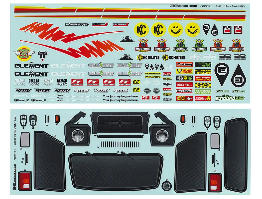 Element Rc Enduro12 Bushido Decal Sheet – view 2