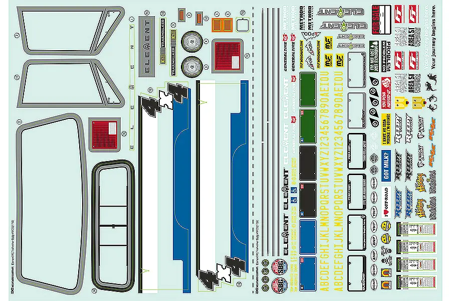 Element Rc Trailwalker Body Decals – view 2