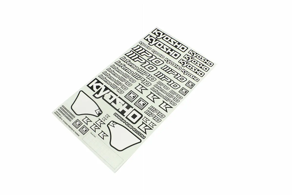 Kyosho Inferno MP10 Stecker Sheet