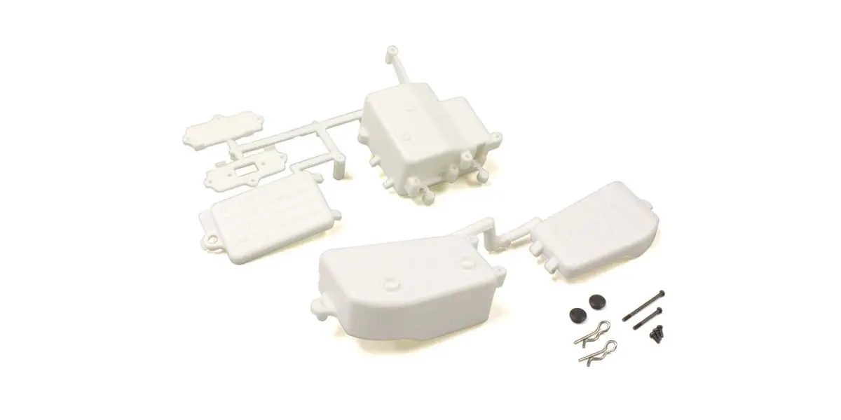 Receiver and Battery Box Kyosho Inferno Mp9-Mp10 - White