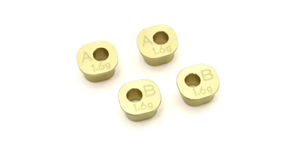 Brass Rear Hub Carrier Spacer Set Inferno Mp10