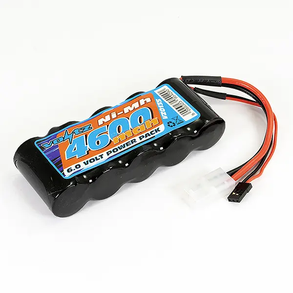 Voltz 4600mah 6.0V Receiver Sub-C Pack Stick Battery W/Bec/Jr Plug