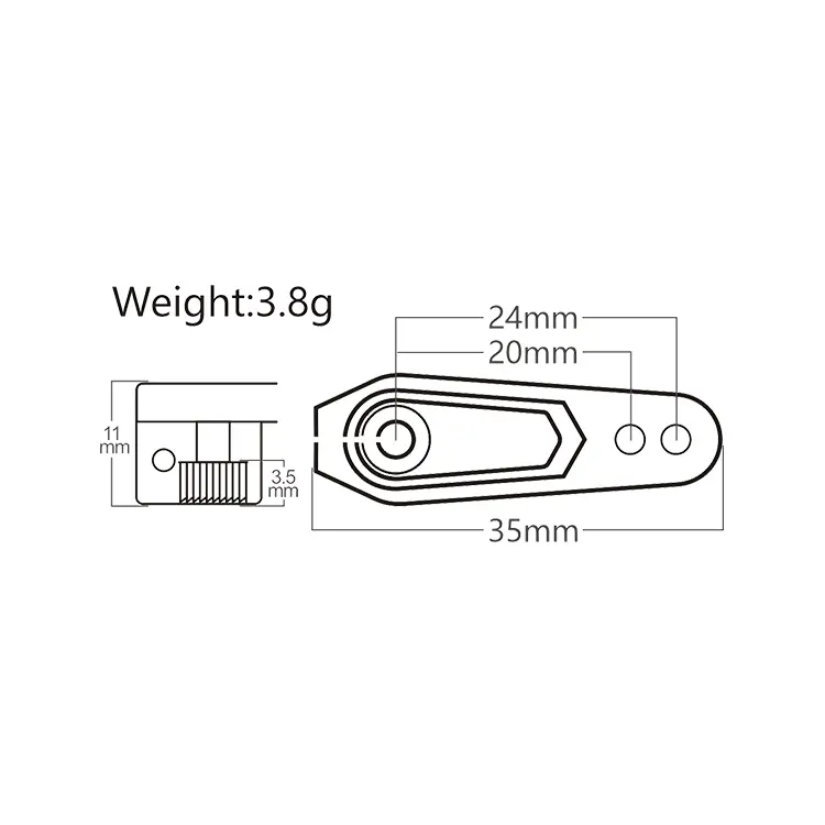 Power Hd Aluminum Servo Horn 20-24mm 25th – view 3