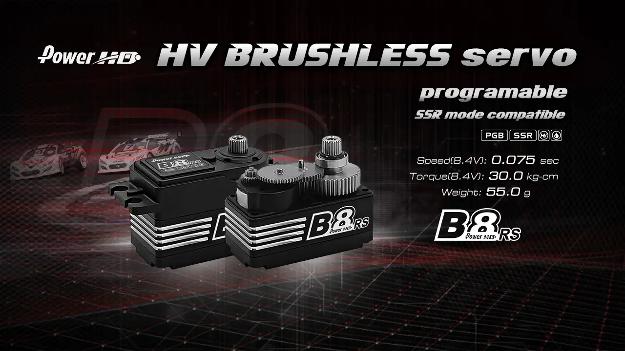 Servo Hd B8rs Brushless Low Pr Mg SSR Program (30kg/0.075s) for 1/10 – view 3