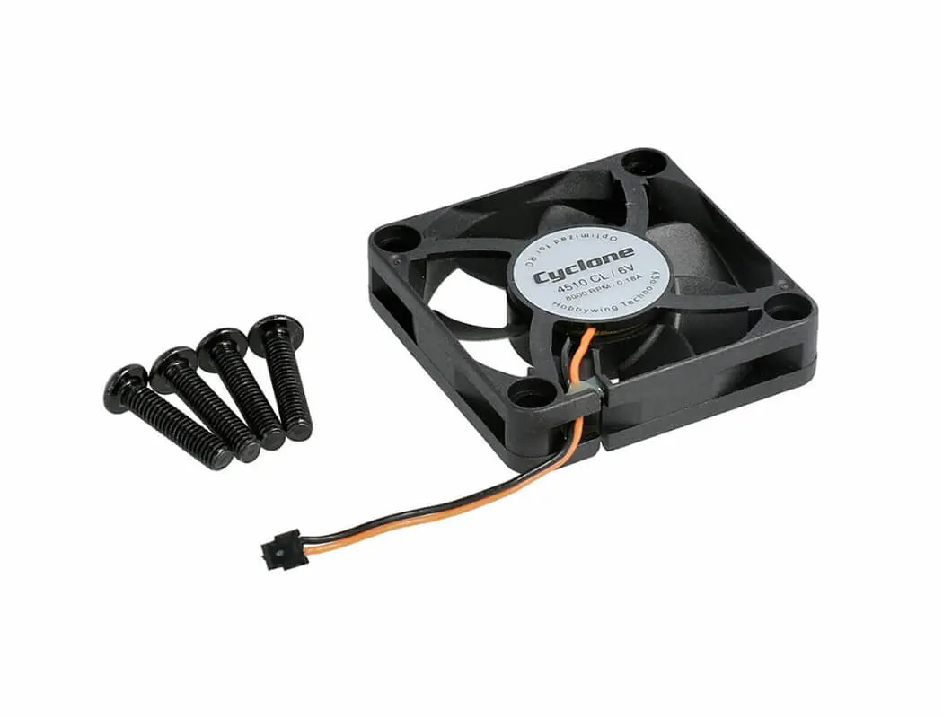 Hobbywing Fan P4510 Zh2y 45x45 6v 8,000rpm Black C Max5 Hv G2 – view 2