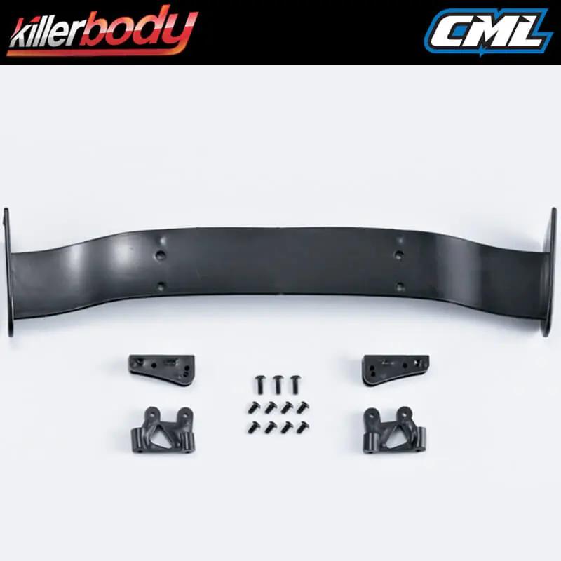 Killerbody Moulded Rear Wing & Mounts for 1/7