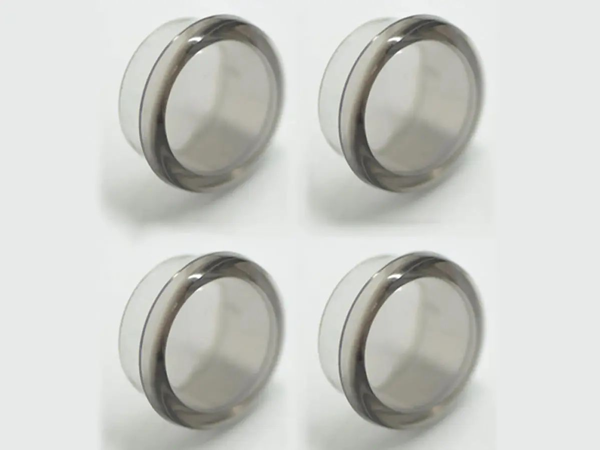18mm Lexan End Cap for Honeycomb Tool Gray (4)