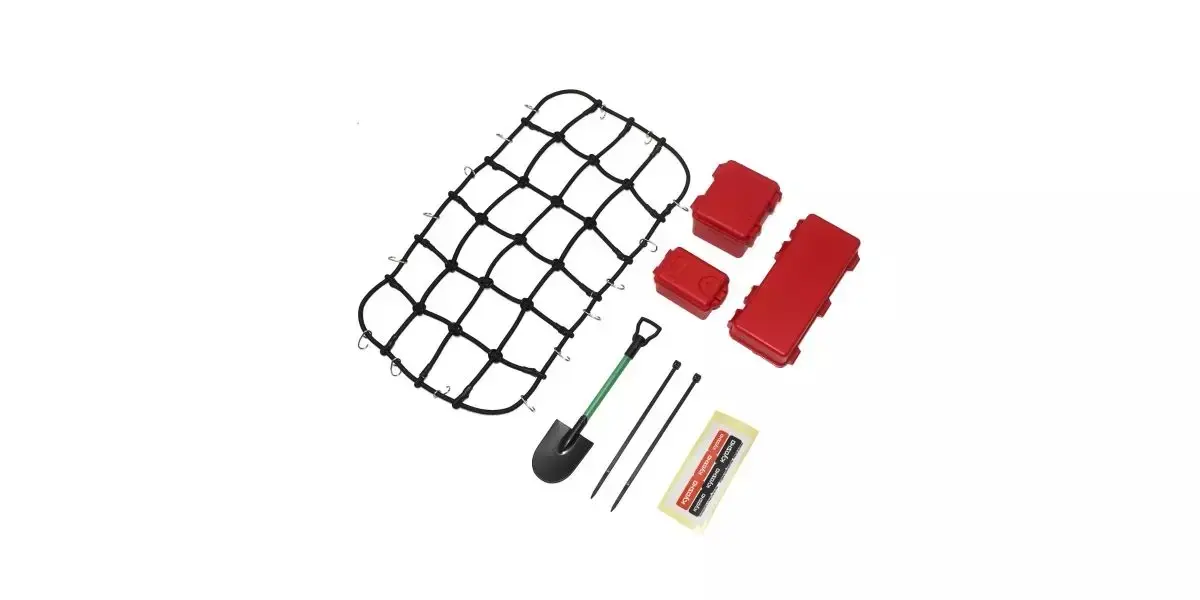 Kyosho KC10 Series Roof Rack Net and Accessories - Black
