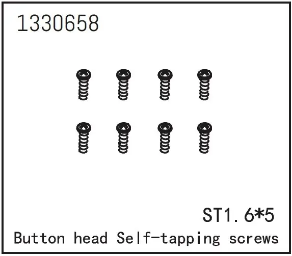Button Head Self-Tapping Screws st1.6*5 (8)