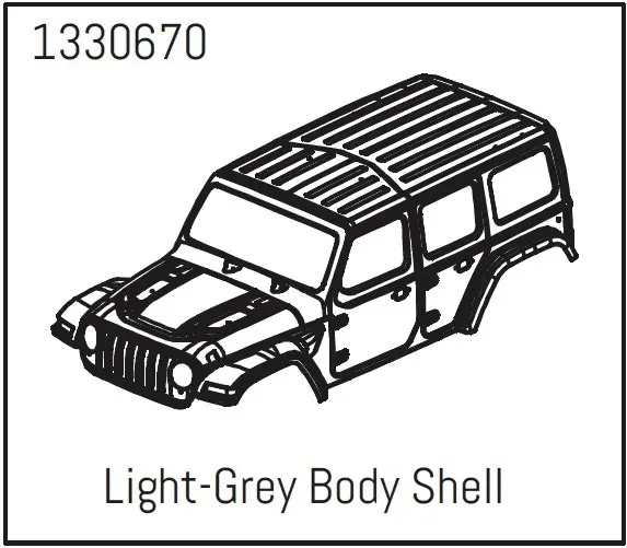 Pc Body Shell Light-Grey - Yucatan