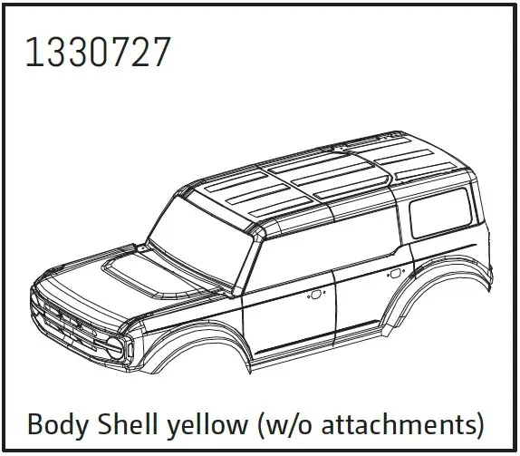Body Shell Yellow (W/O Attachments) - Bronx