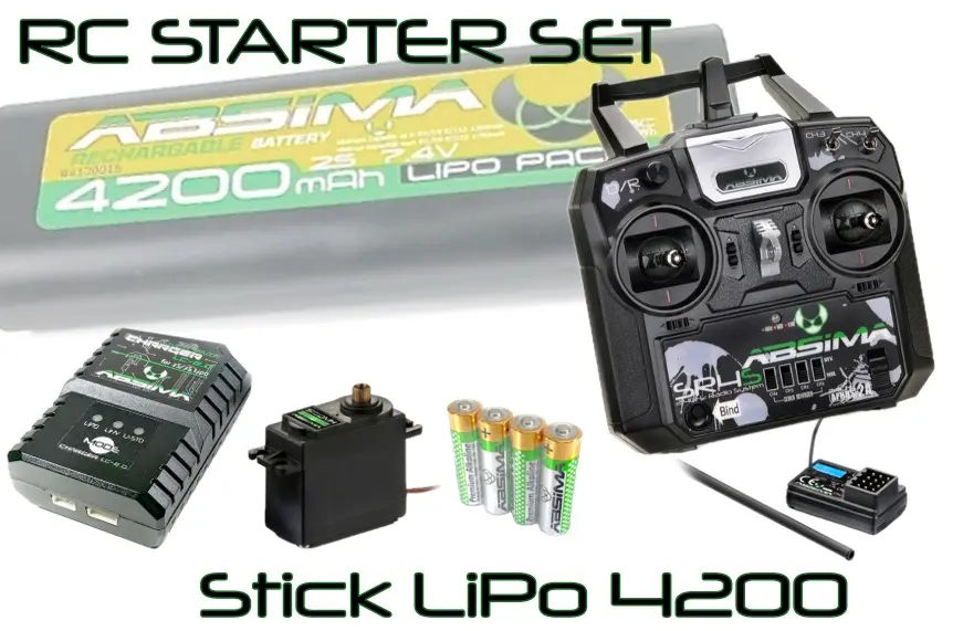 Rc Starter Set Stick Lipo 4200 Uk-Version