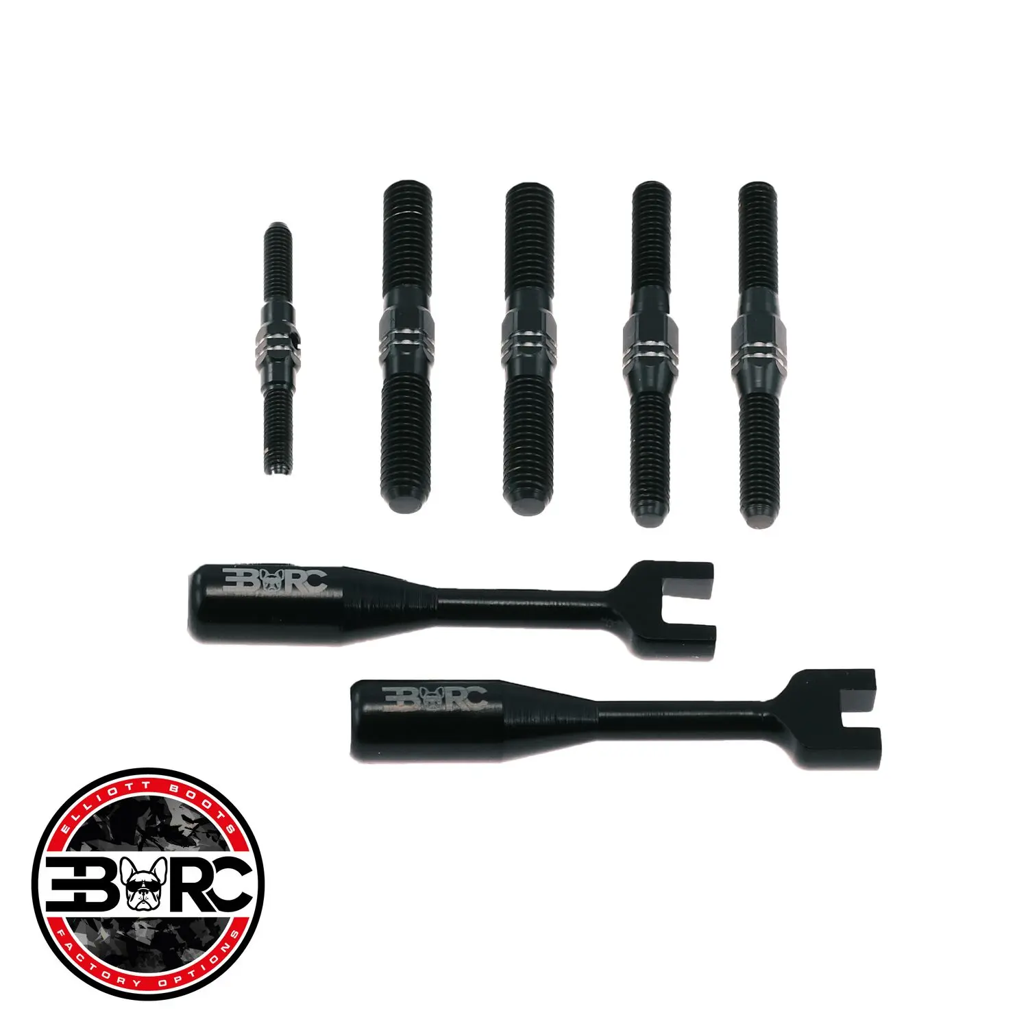 EBRC Titanium Black Coated Turnbuckle Set For SWORKZ S35-4 EVO