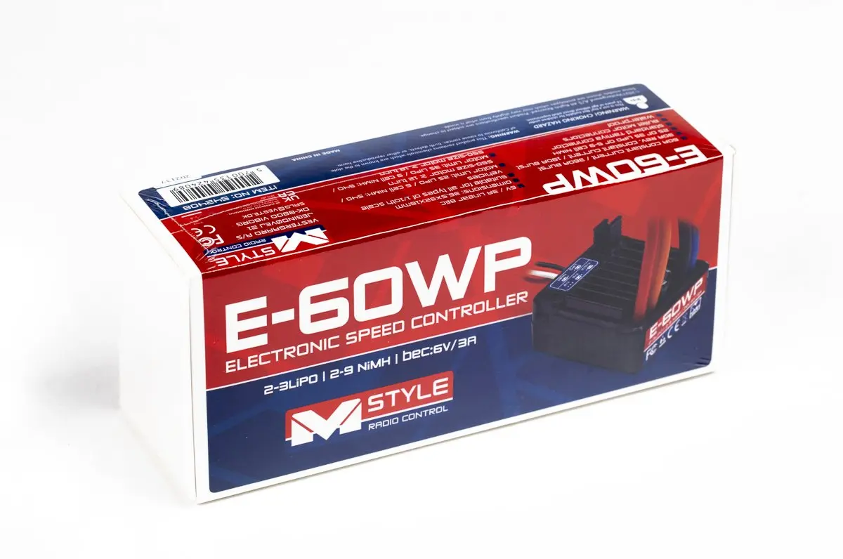 Mstyle E-60WP Waterproof Electronic Speed Control (ESC)