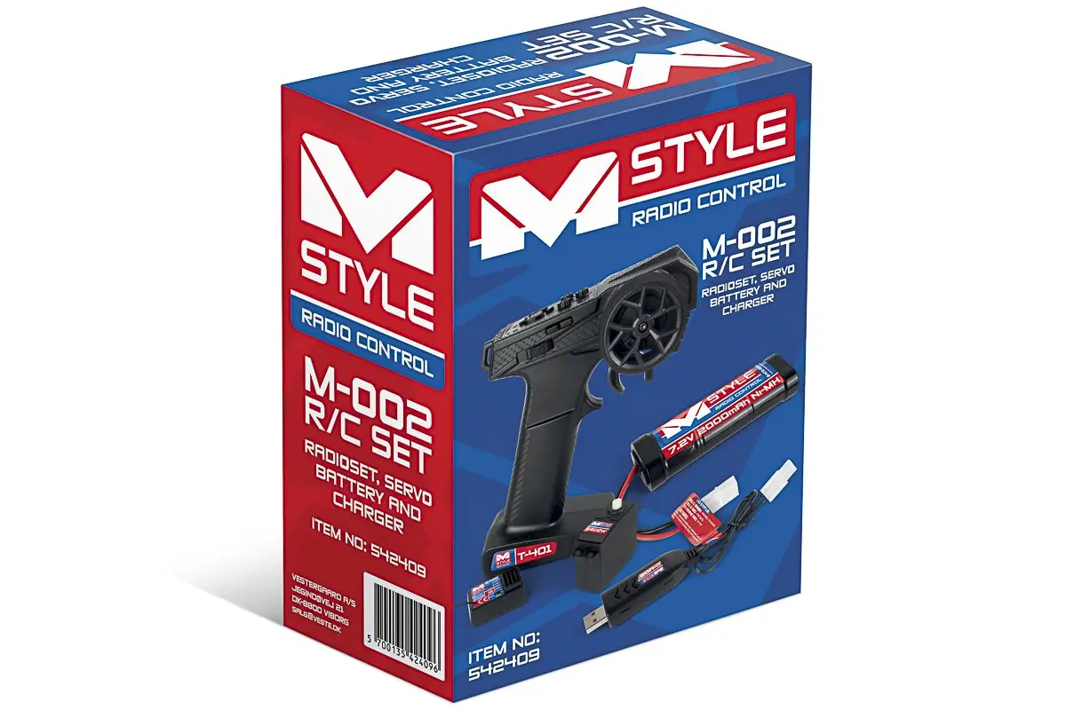Mstyle R/C Set - Radioset, Servo, Battery and Charger