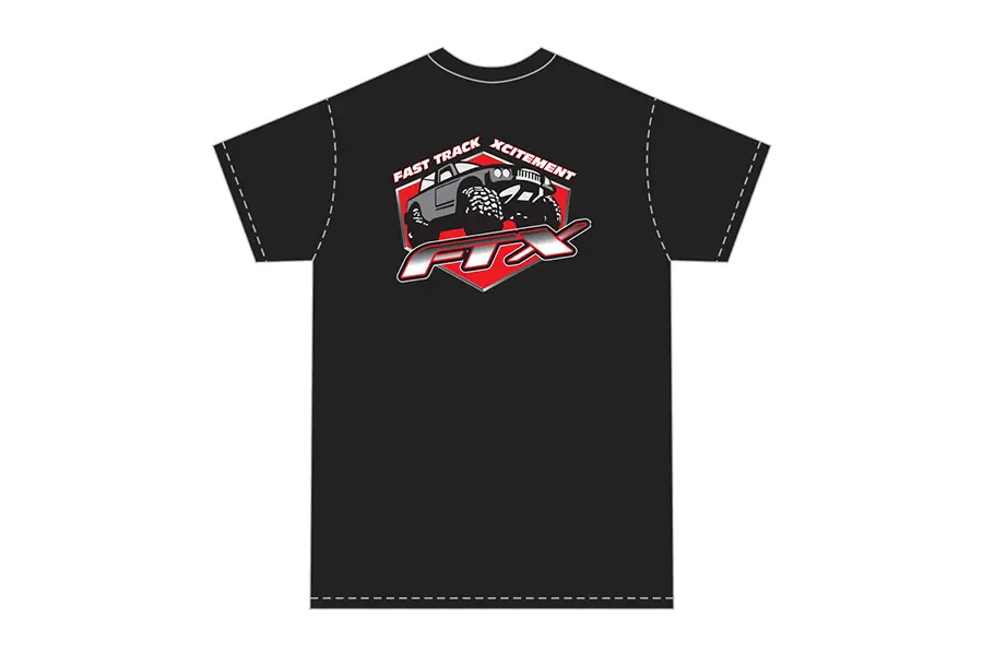 FTX Badge Logo Brand T-Shirt Black – x Large