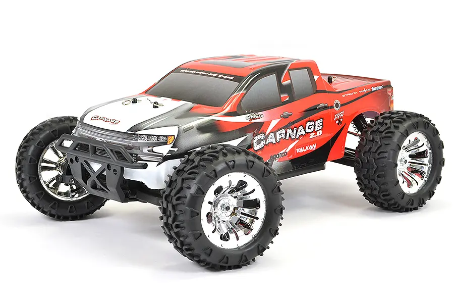 FTX Carnage 2.0 1/10 Brushed Truck 4WD RTR – Red