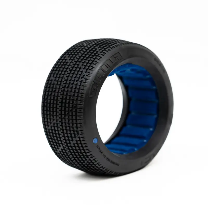 OGO Racing Tires 1:8 BUGGY DANA CLAY SUPER SOFT V2 RUBBER+INSERT 2PCS (2910CSS)