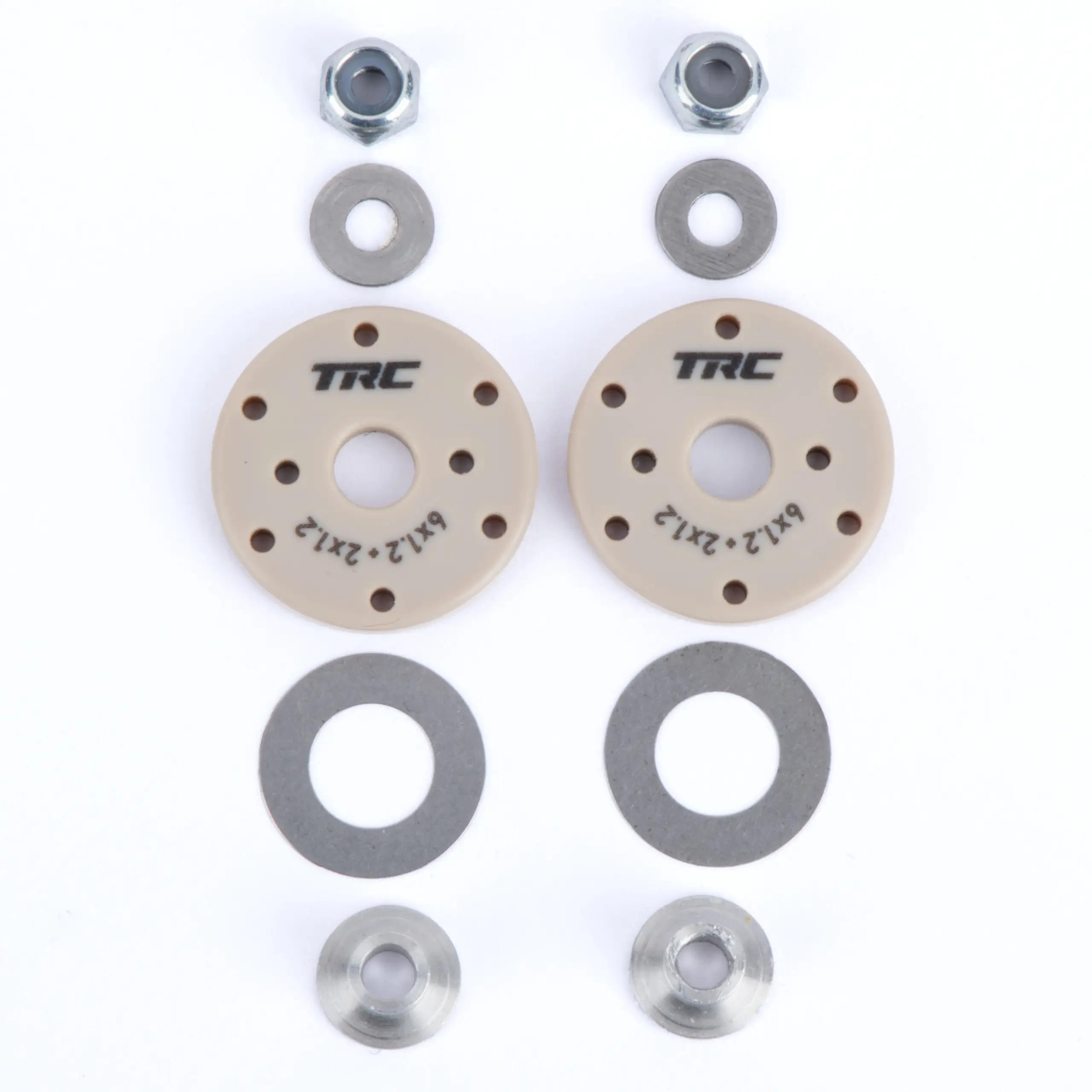 Valve shock pistons 6x1.2 + 2x1.2 Flat (O.D. 15.90mm/I.D. 2.6mm/H. 2.5mm) – view 2