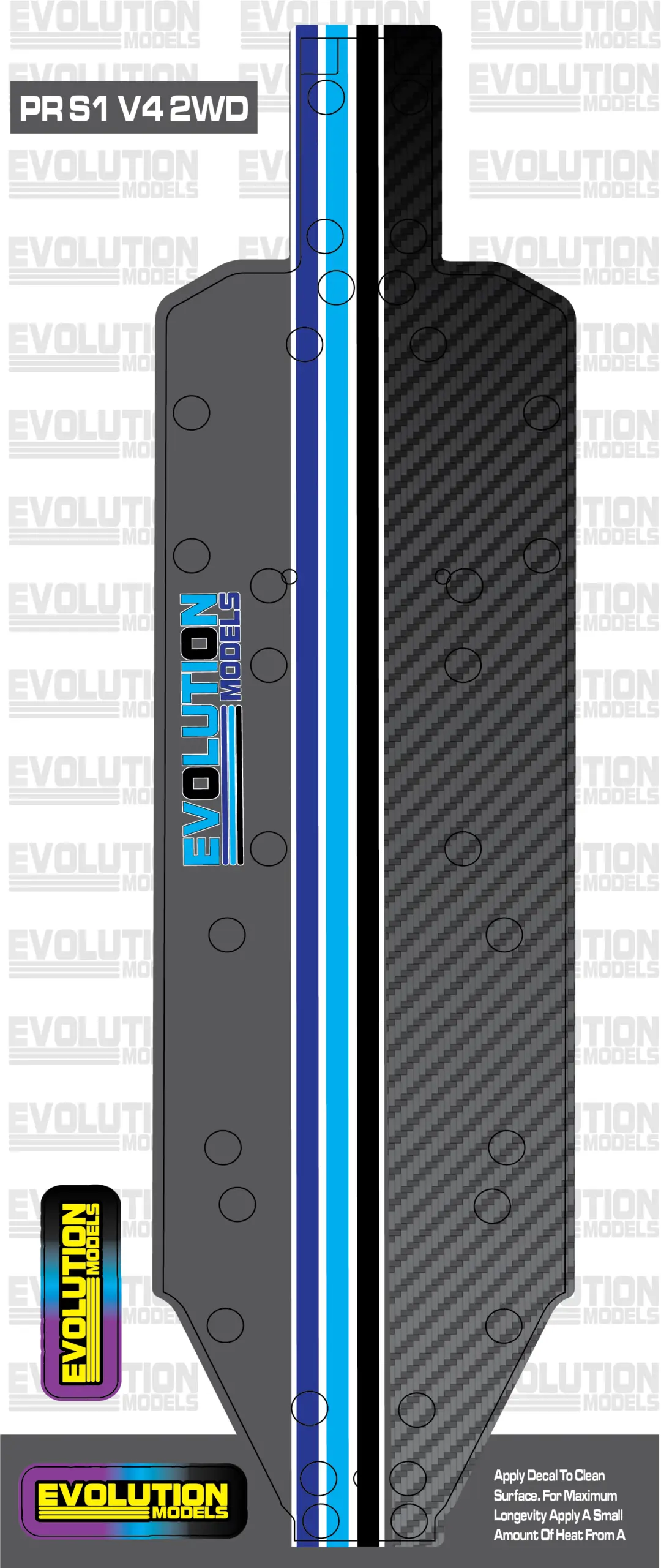 ERP121 Chassis Skins (B6.4, LD2, S12-2, B6.4D, PR SB401, PR S1V4, LD3) - S1 V4