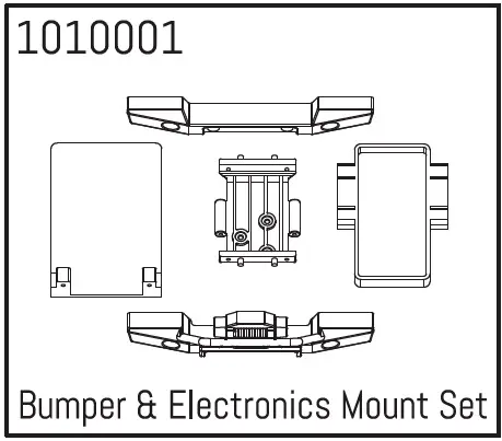 Hobby Plus Bumper & Electronics Mount Set (HBP240010)