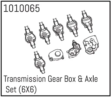 Hobby Plus Transmission Gear Box & Axle Set (6X6) (HBP240035)