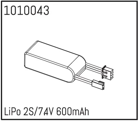 Hobby Plus LiPo 2S/7.4V 600mAh (HBP240063)