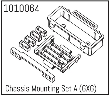 Hobby Plus Chassis Mounting Set A ( Trial Truck 6X6 ) (HBP240085)